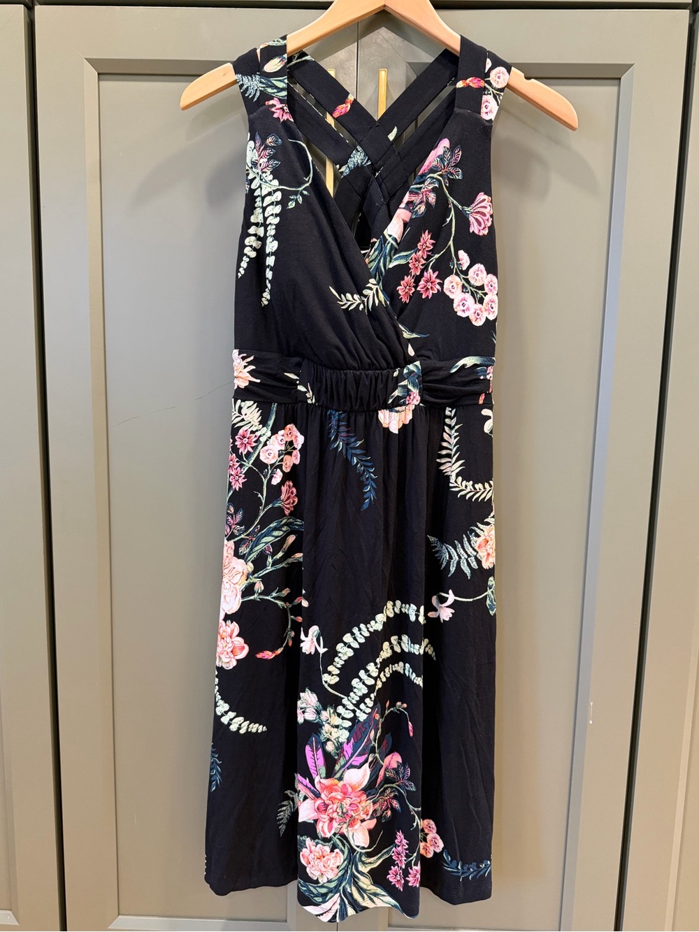 Soma Black Floral Isla Short Bra Dress - Picture 3 of 11